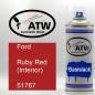 Preview: Ford, Ruby Red (Interior), 51767: 400ml Sprühdose, von ATW Autoteile West.